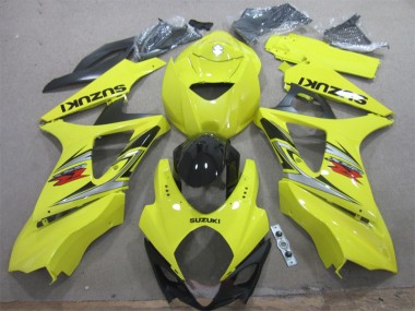 Yellow Black 2007-2008 GSXR 1000 Motorcycle Bodywork