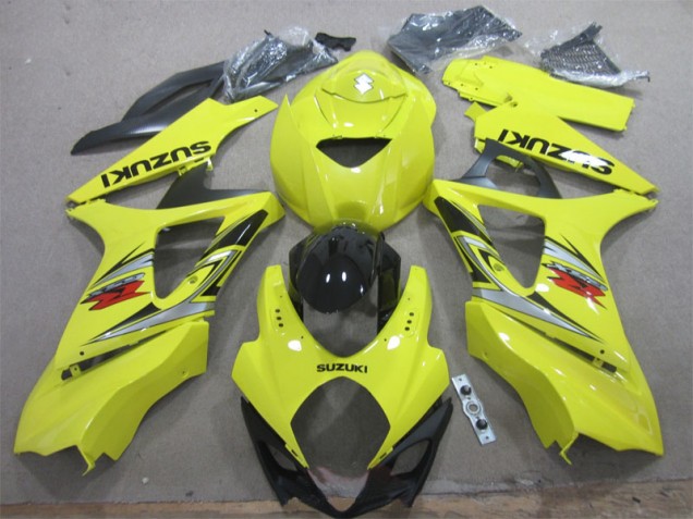 Yellow Black 2007-2008 GSXR 1000 Motorcycle Bodywork Yellow Black 2007-2008 GSXR 1000 Motorcycle Bodywork