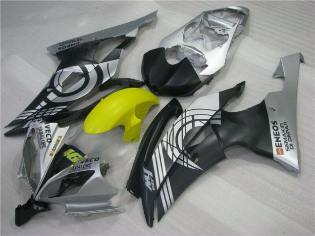 Yellow Black Silver 2008-2016 YZF R6 Motorcycle Fairings Yellow Black Silver 2008-2016 YZF R6 Motorcycle Fairings