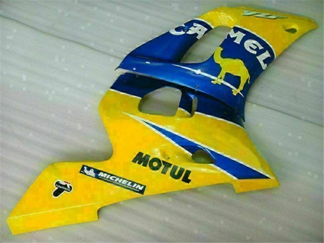 Yellow Blue 1998-2002 YZF R6 Motorcycle Bodywork Yellow Blue 1998-2002 YZF R6 Motorcycle Bodywork