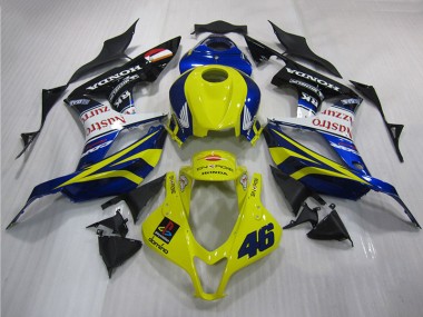 Yellow Blue 46 2007-2008 CBR600RR Motorcycle Fairings