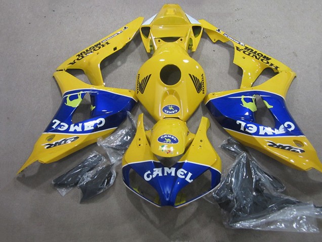 Yellow Blue Camel 2006-2007 CBR1000RR Motorcycle Fairings Yellow Blue Camel 2006-2007 CBR1000RR Motorcycle Fairings