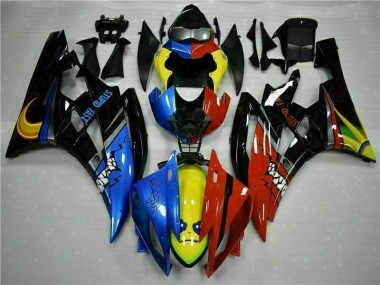 Yellow Blue Red 2006-2007 YZF R6 Motorcycle Fairings