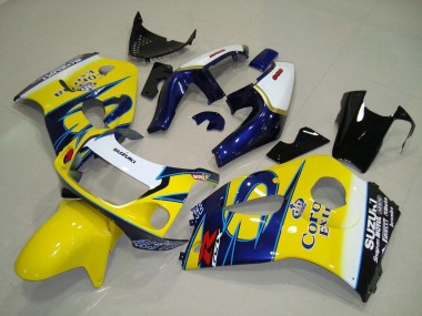 Yellow Corona 1996-2000 GSXR 600 Motorcycle Fairings