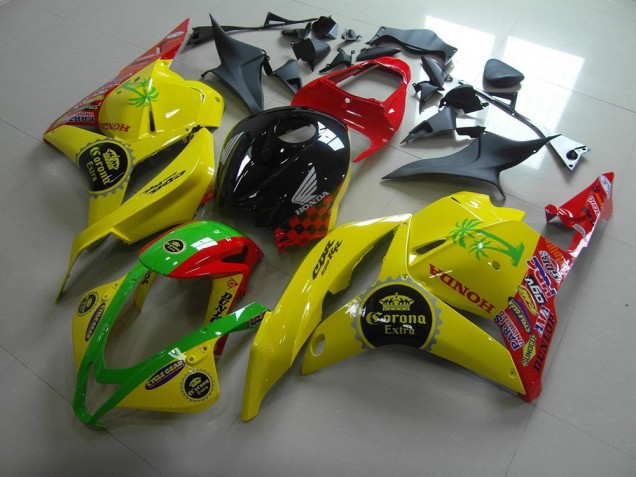 Yellow Corona Extra 2009-2012 CBR600RR Motorcycle Fairings Yellow Corona Extra 2009-2012 CBR600RR Motorcycle Fairings