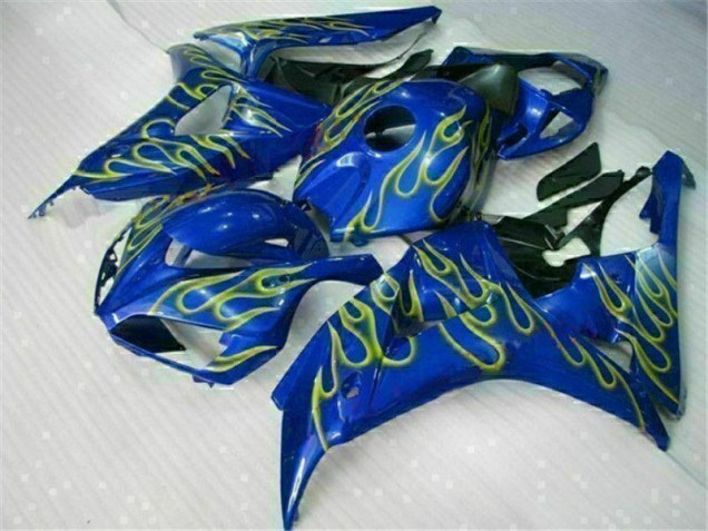 Yellow Flame Blue 2006-2007 CBR1000RR Motorcycle Fairings Yellow Flame Blue 2006-2007 CBR1000RR Motorcycle Fairings