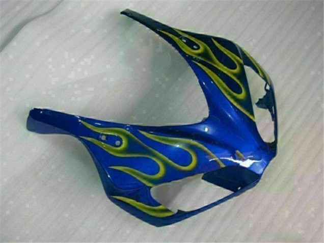 Yellow Flame Blue 2006-2007 CBR1000RR Motorcycle Fairings Yellow Flame Blue 2006-2007 CBR1000RR Motorcycle Fairings