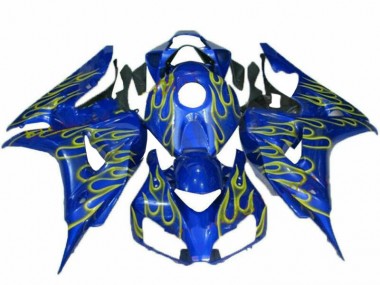 Yellow Flame Blue 2006-2007 CBR1000RR Motorcycle Fairings