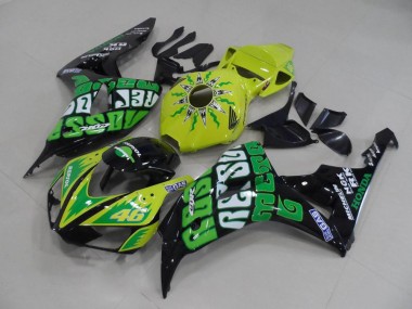 Yellow Green Rossi 2006-2007 CBR1000RR Motorcycle Fairings