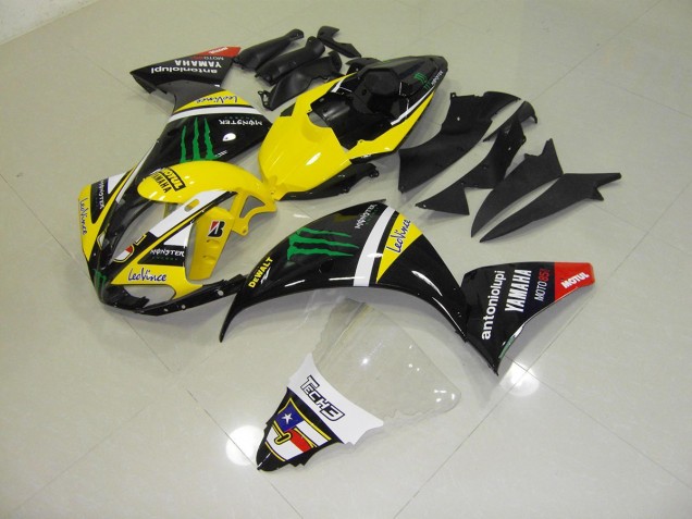 Yellow Monster 2009-2011 YZF R1 Motorcycle Fairing Yellow Monster 2009-2011 YZF R1 Motorcycle Fairing