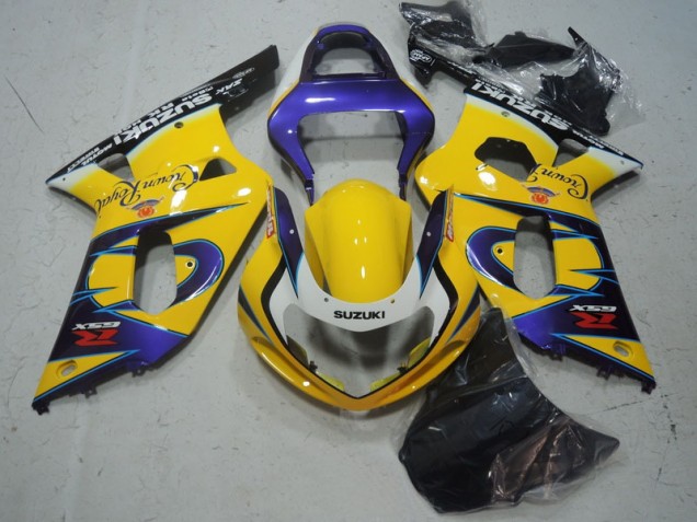 Yellow Purple 2001-2003 GSXR 600 Motorcycle Fairings Yellow Purple 2001-2003 GSXR 600 Motorcycle Fairings