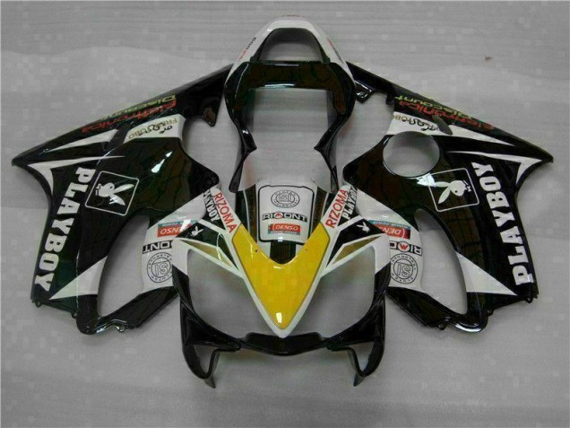 Yellow Silver Black Playboy 2001-2003 CBR600 F4i Motorcycle Fairings Yellow Silver Black Playboy 2001-2003 CBR600 F4i Motorcycle Fairings