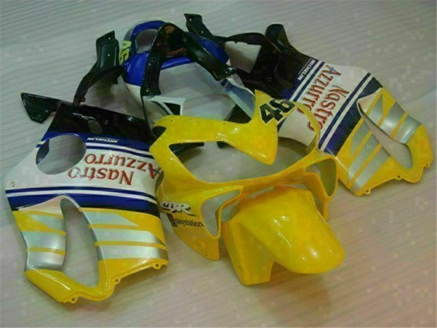 Yellow Silver Nastro Azzurro 2001-2003 CBR600 F4i Motorcycle Fairings Yellow Silver Nastro Azzurro 2001-2003 CBR600 F4i Motorcycle Fairings