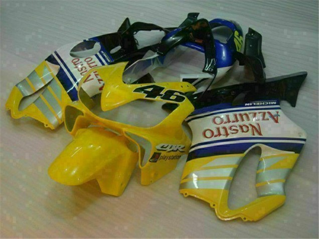 Yellow Silver Nastro Azzurro 2001-2003 CBR600 F4i Motorcycle Fairings Yellow Silver Nastro Azzurro 2001-2003 CBR600 F4i Motorcycle Fairings