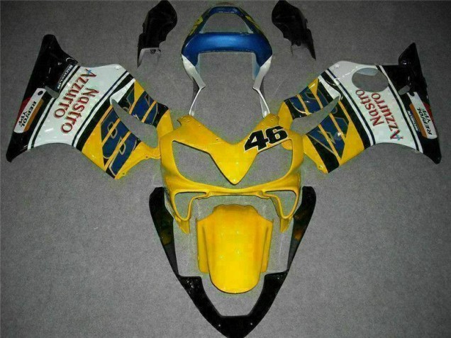 Yellow White 2001-2003 CBR600 F4i Motorcycle Fairings Yellow White 2001-2003 CBR600 F4i Motorcycle Fairings
