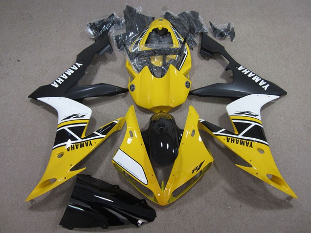 Yellow White Black 2004-2006 YZF R1 Motorcycle Fairings Yellow White Black 2004-2006 YZF R1 Motorcycle Fairings