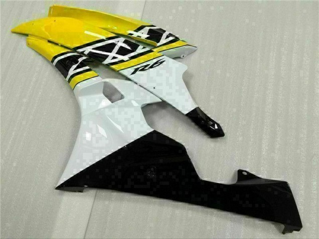 Yellow White Black 2006-2007 YZF R6 Motorcycle Fairing Yellow White Black 2006-2007 YZF R6 Motorcycle Fairing