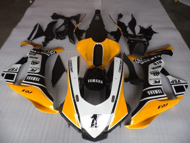 Yellow White Black 2015-2019 YZF R1 Motorcycle Fairings Yellow White Black 2015-2019 YZF R1 Motorcycle Fairings